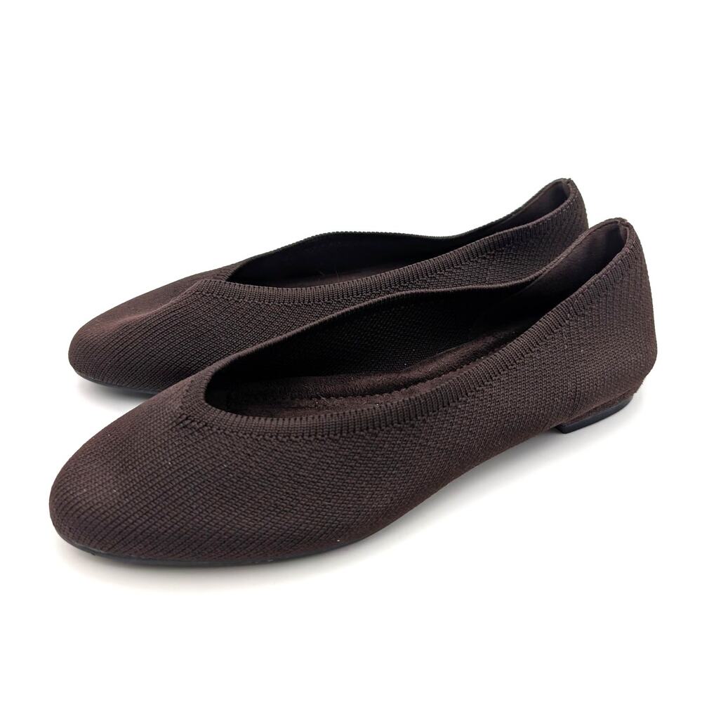 Chelsea Crew Flight Knit Slip-On Ballet Flats Women's Brown Size US5 EU36